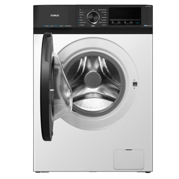 Samus Masina de spalat rufe Mașină de Spălat Rufe Inverter Samus | 8kg, 1200 RPM, Clasa A, 16 programe, 59.5x56x85cm