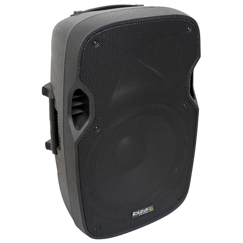 Ibiza Sound Boxă activă Ibiza Sound 15” (38 cm) 300W RMS, bass-reflex, 2 căi, intrări XLR/RCA/Jack, ABS, grilă metalică