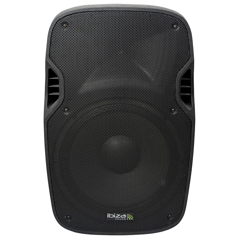 Ibiza Sound Boxă activă Ibiza Sound 15” (38 cm) 300W RMS, bass-reflex, 2 căi, intrări XLR/RCA/Jack, ABS, grilă metalică