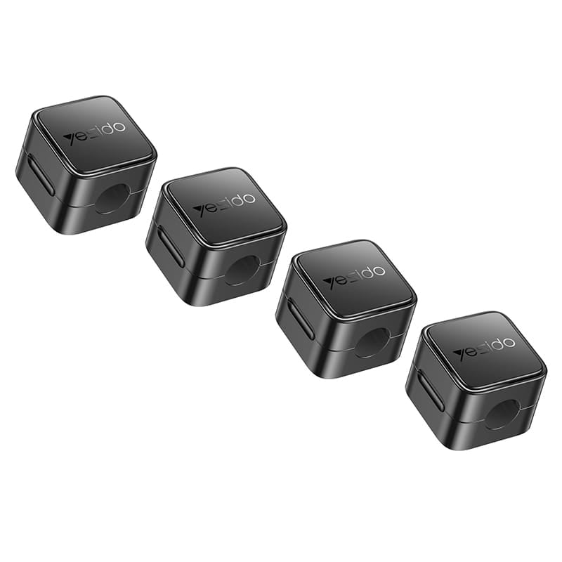 PC-Doc.ro SET 4 BUC ORGANIZATOR CABLU - NEGRU