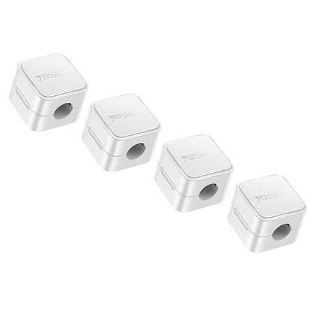 PC-Doc.ro SET 4 BUC ORGANIZATOR CABLU - ALB