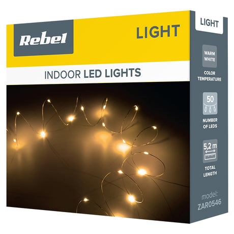 Rebel SIR ILUMINAT FESTIV 50 MINI LED ALB CALD
