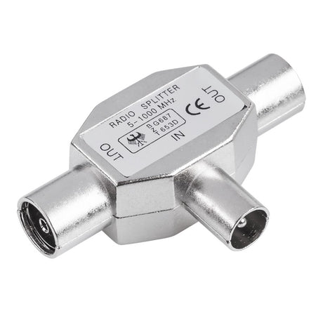 Lechpol Accesorii metalice Splitter TV Lechpol ZLA0362 | Metalic, 1 Tata - 2 Mama