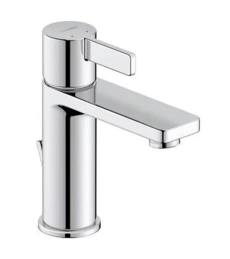 Duravit Baterie lavoar Duravit, D-Neo Single lever basin mixer M with pullrod, monocomanda, marime M, cartus ceramic, set evacuare cu tija, crom