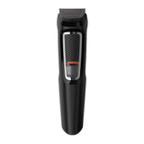Philips Aparat de tuns barba si parul 9 in 1 Philips Multigroom, Lameac cu ascutire, Acumulator, 6 piepteni par fata si cap, Negru