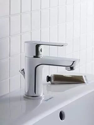 Duravit Baterie lavoar Duravit, A.1 Single lever basin mixer S, monocomanda, marime S, cartus ceramic, set evacuare cu tija, crom