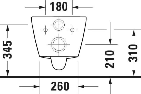 Duravit Vas wc Duravit, Toilet wm compact 480 mm D-Neo, white,rimless,wd-model,Durafix incl, suspendat, evacuare orizontala, fara capac (0021690000), fixare ascunsa, alb
