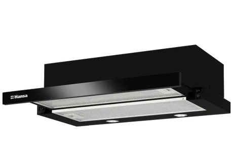 Hansa Hota telescopica Hota Telescopica Hansa OTP6243BGH | 60cm, 389m3/h, LED, Sticla Neagra