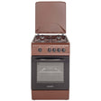 NobeLTek Cooking Aragaz Nobeltek, 50x60, plita si cuptor pe gaz, siguranta plita si cuptor, echipat cu diuze GPL, diuze GN de schimb, capac tabla, maro