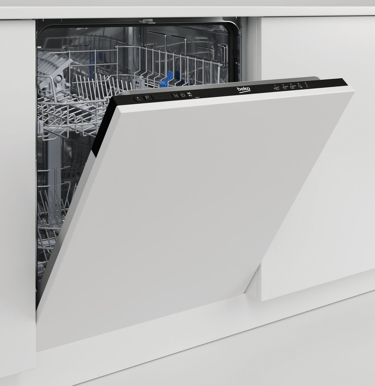 Beko Masina de spalat vase incorporabila Masina de spalat vase incorporabila Beko BRI63491 | 14 seturi, 5 programe, Clasa D, ProSmart Inverter