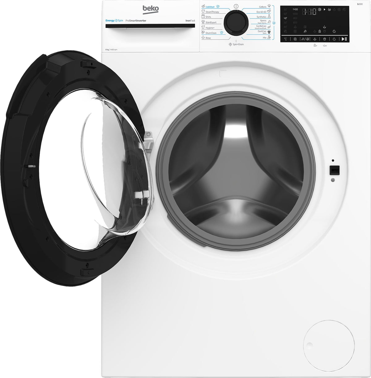 Beko Masina de spalat rufe Masina de spalat rufe Beko BM3WFUS48415WBEE | 8kg, Clasa A, 1400rmp, Motor ProSmartInverter