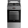 Beko Aragaz Aragaz Beko FSM52331TXDSN | 4 Arzatoare, Cuptor Electric, 8 Functii, Gatire Abur, Grill, 50x60x85cm