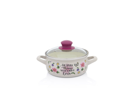 Metalac Cratita Cratita Metalac 380512 | 1.5L, 16cm, Capac Inclus, Otel Emailat