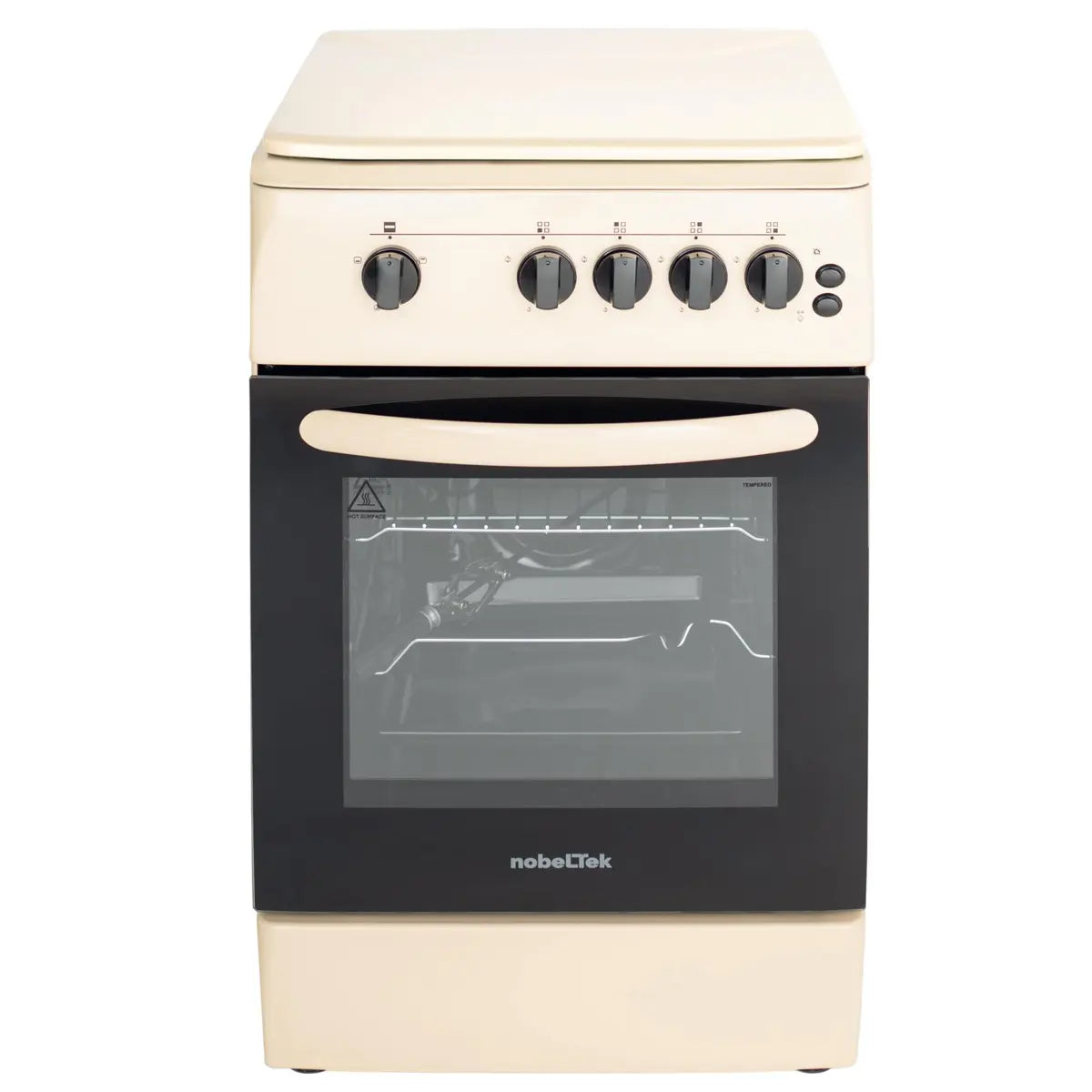 Nobeltek Aragaz Aragaz Nobeltek NLT 5603B/G1 | 50x60 cm, Gaz, Grill, Rotisor, Bej, 50x54x87cm