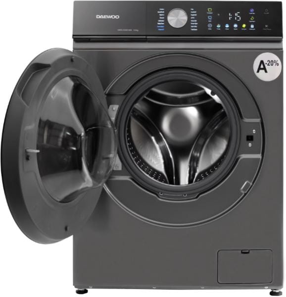 Daewoo Masina de spalat rufe Masina de spalat rufe Daewoo DWD-CS8014SK | 8kg, 1400RPM, A-30%, Inverter, Silver