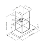 Faber A Hota decorativa Hota decorativa Faber LUFT X A60 325.0482.910 | 60cm, 720m3/h, Inox