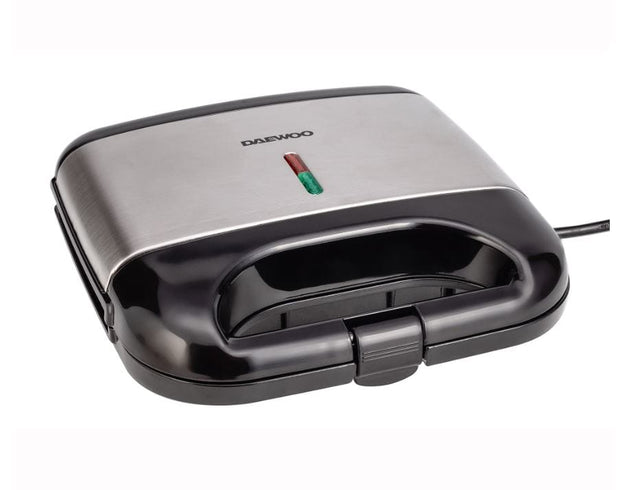 Daewoo SDA Sandwich maker Daewoo, putere 800 W, placi neaderente, indicator luminos incalzire, incalzire controlata prin termostat, maner Cool Touch, clapeta de blocare