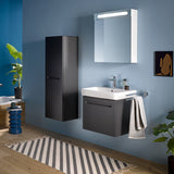 Duravit Lavoar Duravit, WB/FWB 550 mm Duravit No.1 white, w.OF,W.TP,1 TH,underneath glazed, montare pe perete, cu preaplin, gaura pt baterie, smalt pe interior, alb