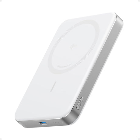 Acumulator extern magnetic wireless Anker MagGo, 10000 mAh, Ultra-Slim, Qi2 15W, Alb