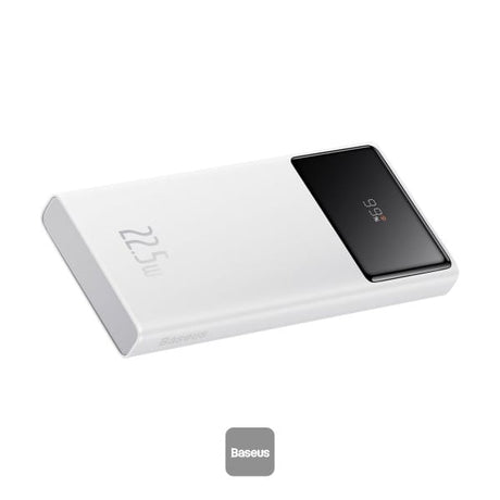 Baseus Acumulator Acumulator Extern Baseus PPXJ100002 | 10000mAh, 22.5W, USB-C, 2x USB-A, Alb