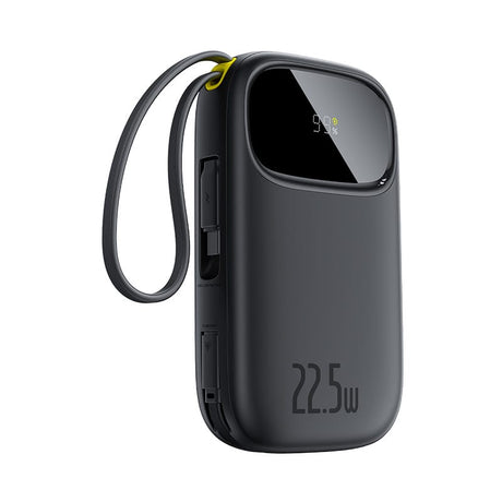 Baseus Acumulator Acumulator Extern Baseus EnerFill FC31 P10082107123-00 | 20000mAh, 22.5W, Display Digital, Cablu USB-C si Lightning