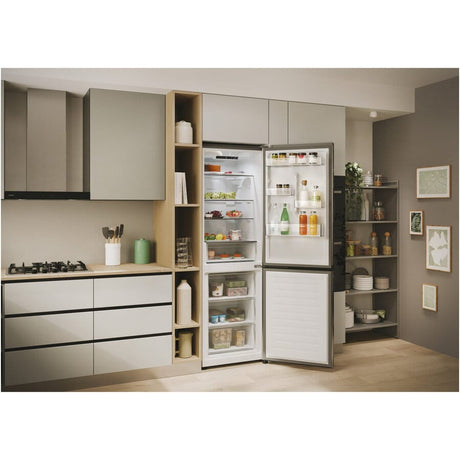 Candy Combina frigorifica Combina frigorifica Candy ECN2CQTEX186 | 355L, No Frost, 185cm, E, Inox, 59.5x66.7x185cm