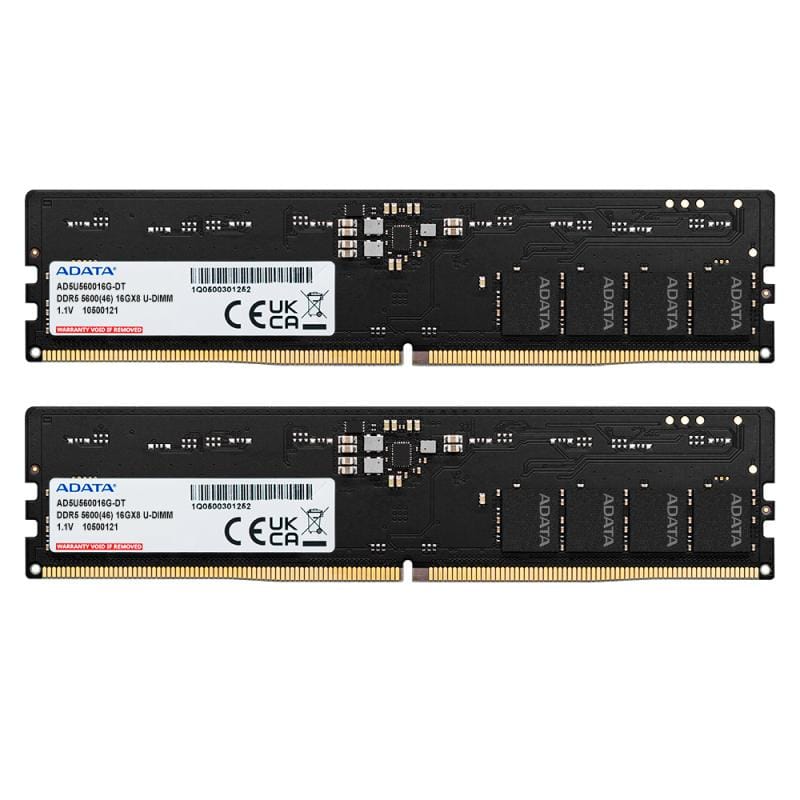 Adata Memorie RAM Memorie RAM ADATA AD5U560016G-DT | DDR5, 32GB (2x16GB), 5600MHz