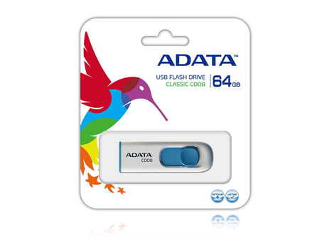 Adata Memorie USB Memorie USB Adata AC008-64G-RWE | 64GB, Alb, 4G