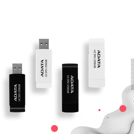 Adata Memorie USB Memorie USB Adata UC310-64G-RWH | 64GB, Full HD, Alb, Portabil, 4G