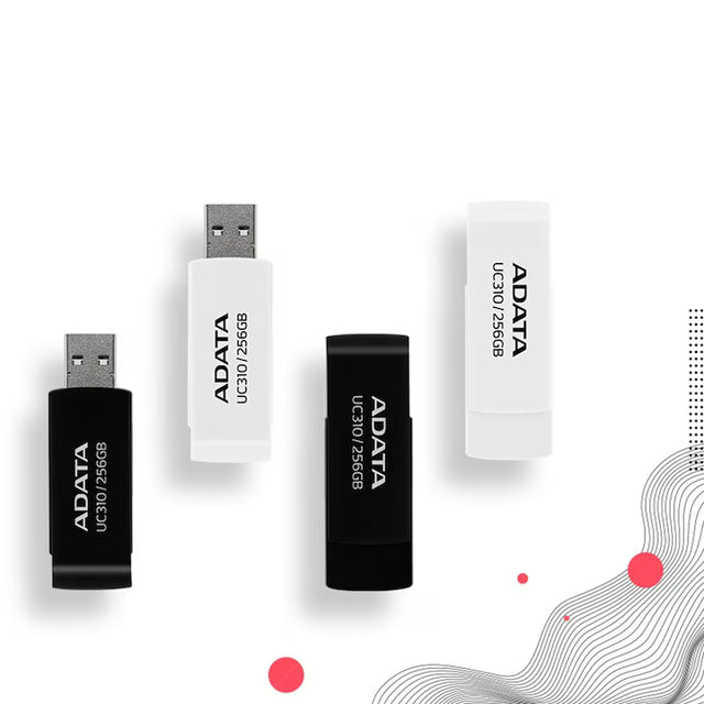 Adata Memorie USB Memorie USB Adata UC310-64G-RWH | 64GB, Full HD, Alb, Portabil, 4G