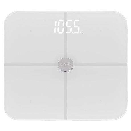 Adler Cantar corporal Cântar Corporal Adler AD8187W | Gri, LED