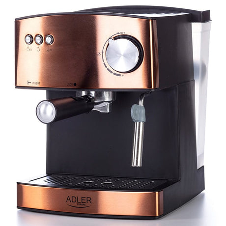 Adler Espressor automat Espressor Manual Adler | 850W, 1.6L, Negru