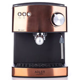Adler Espressor automat Espressor Manual Adler | 850W, 1.6L, Negru