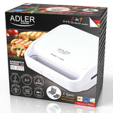 Adler Sandwich maker Sandwich Maker Adler AD3070W | 1100W, Alb