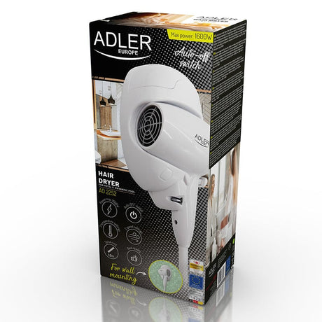 Adler Uscator de par Uscător de Rufe Adler AD2252 | 1600W, Alb