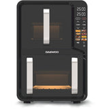 Daewoo Air Fryer Friteuza Dubla Daewoo DAF2X1100UDB | 5L + 7L, 1400W + 1600W, 8 Programe