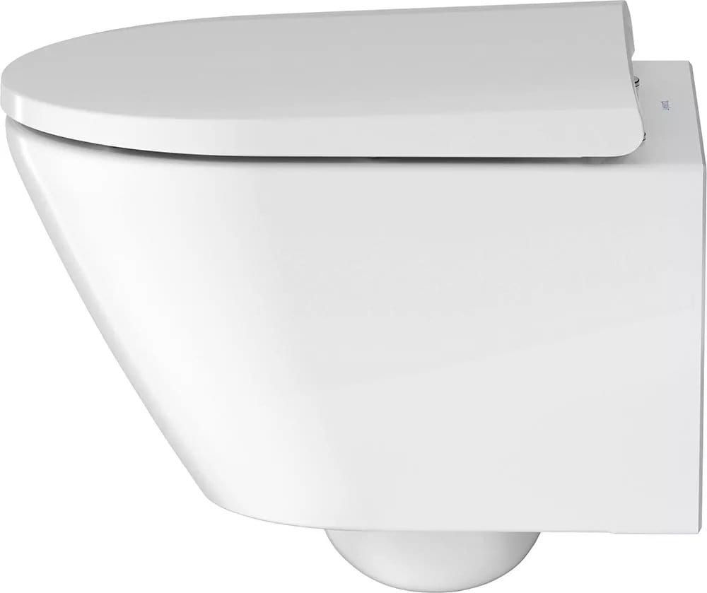 Duravit Vas wc Duravit, Toilet wm compact 480 mm D-Neo, white,rimless,wd-model,Durafix incl, suspendat, evacuare orizontala, fara capac (0021690000), fixare ascunsa, alb
