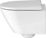 Duravit Vas wc Duravit, Toilet wm compact 480 mm D-Neo, white,rimless,wd-model,Durafix incl, suspendat, evacuare orizontala, fara capac (0021690000), fixare ascunsa, alb
