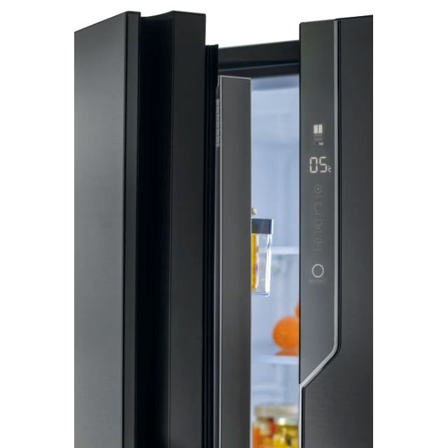 Combina frigorifica French Door Haier HB26FSNAAA | 750L, 4 usi, Total No Frost, Inverter, Clasa E, Negru