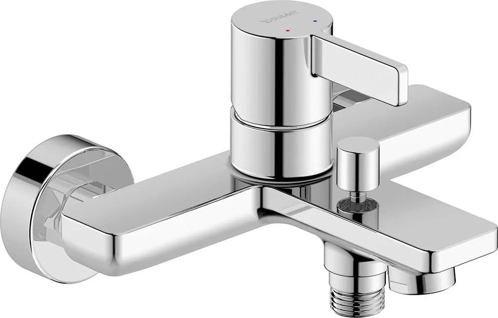 Duravit Baterie cada Duravit, D-Neo Single lever bath mixer, monocomanda, aparenta, cartus ceramic, diverter, crom
