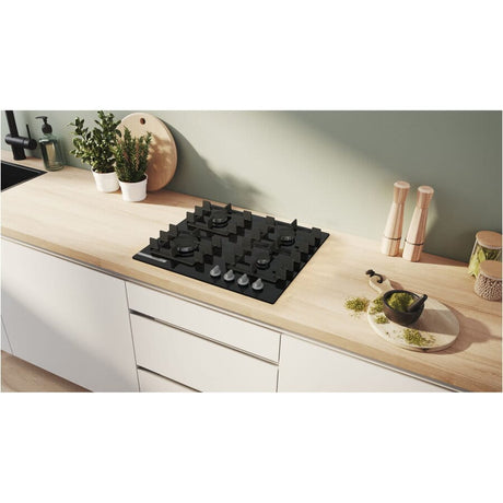 Bosch Plita incorporabila Plita Incorporabila Bosch PNN6B6K40 | Gaz, 4 Arzatoare, 60cm, Gratar Fonta, 59x52x4.5cm