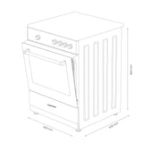 Albatros Aragaz Aragaz AlbatrosAL452BXS | 50cm, Inox, Inox