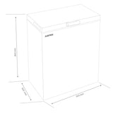 Albatros Lada frigorifica Lada Frigorifica Albatros LA115E | 110L, Alb, Clasa E