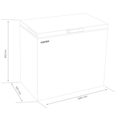 Albatros Lada frigorifica Lada Frigorifica Albatros LA319E | 310L, Alb, Clasa E
