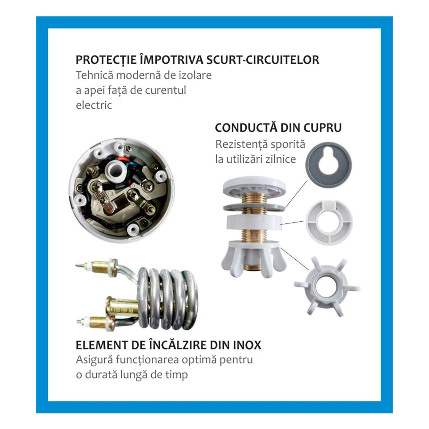 Albatros Robinet Electric Robinet Electric Albatros Aqualiente | 3000W, 2.5L, Roșu