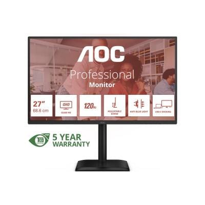 AOC Monitor PC Monitor AOC Q27E4CV | 27", IPS, QHD, 100Hz, FreeSync