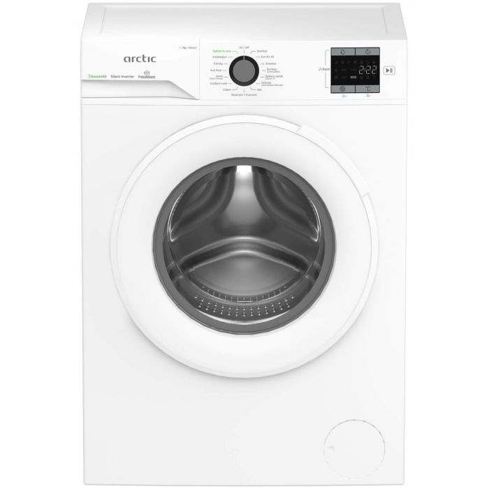 Masina de spalat rufe Arctic, 7kg, 1400rpm, Clasa A, Motor Silent Inverter, SaveInAll, Display, ExtraSteam, RecycledTub,
