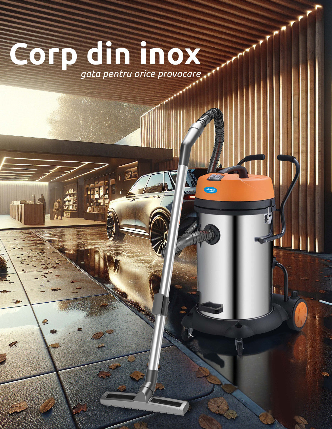 Aspirator Industrial Limpio LWD-60X | Umed/Uscat, 2640W, 60L