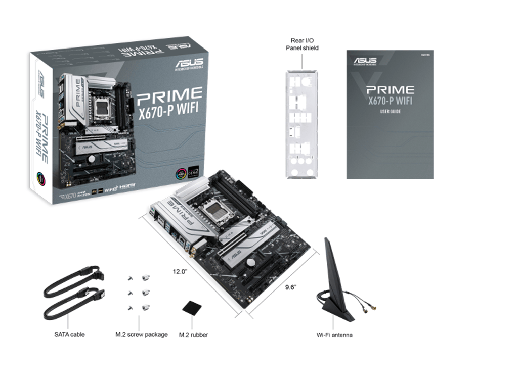 Asus Placa de baza Placa de baza Asus PRIME X670-P WIFI | 5GB, 5G