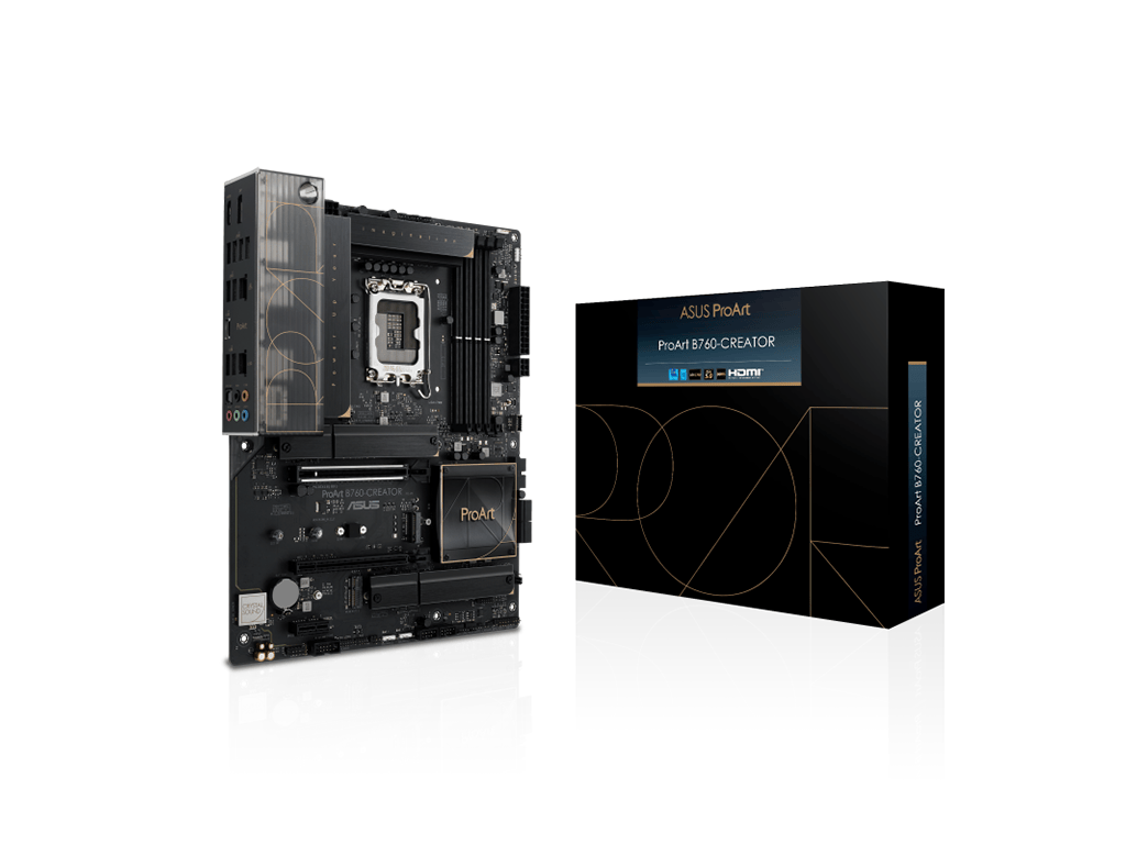 Asus Placa de baza Placa de baza Asus PROART B760-CREATOR | 5GB, 4K UHD, Gri, WiFi